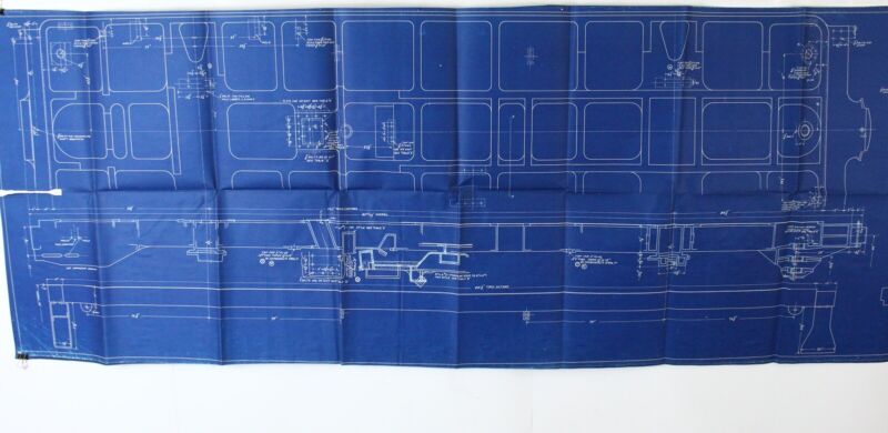 American Locomotive Company 850S26800 Train Blueprint Tender Frame 83"