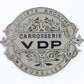 Societe Anonyme Carrosserie VDP Bruxelles 2��� Metal Antique Car Builder Plate