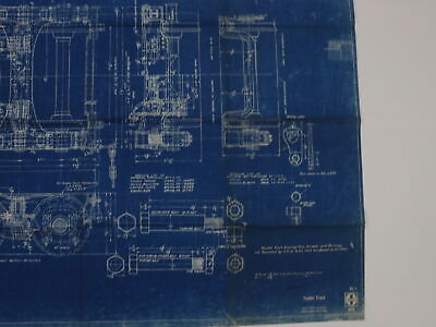 Santa Fe Tender Truck Motive Power Train Blueprint 51-a 272 May 21 1936 41.5"