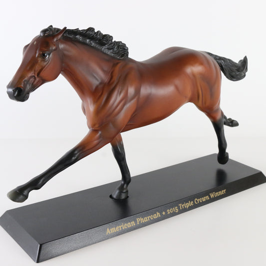 Breyer American Pharoah Ruffian 2015 Triple Crown Traditional Horse with Stand