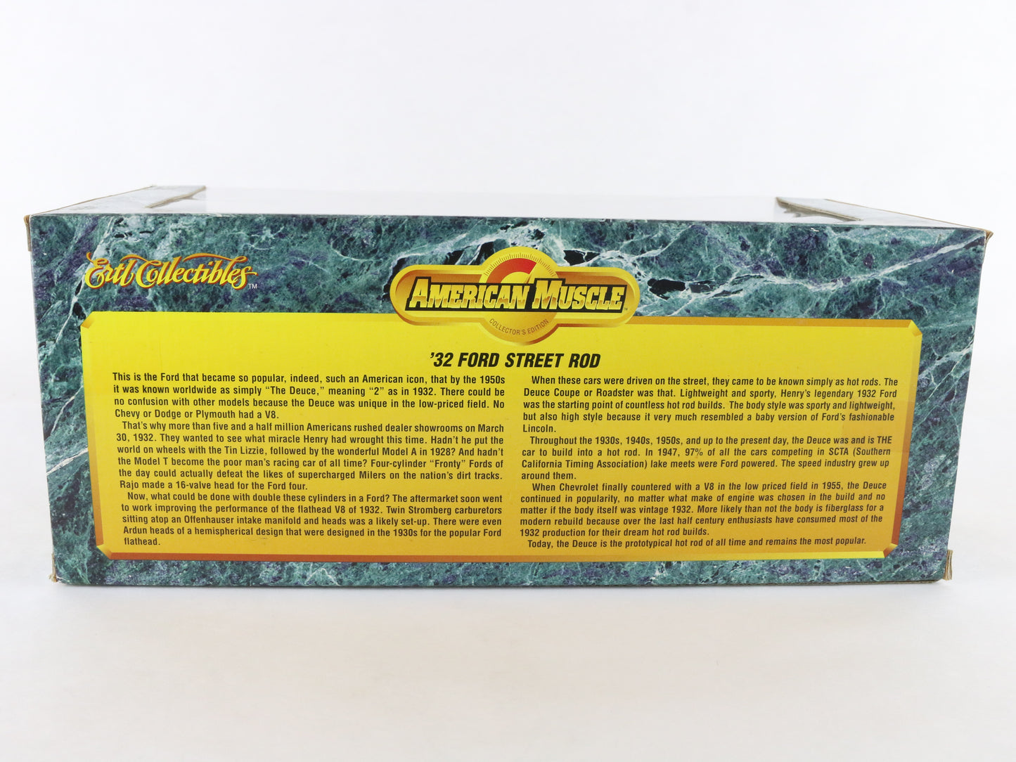 1932 '32 Ford Street Rod Yellow HOT ROD American Muscle ERTL 1:18 Model 7238