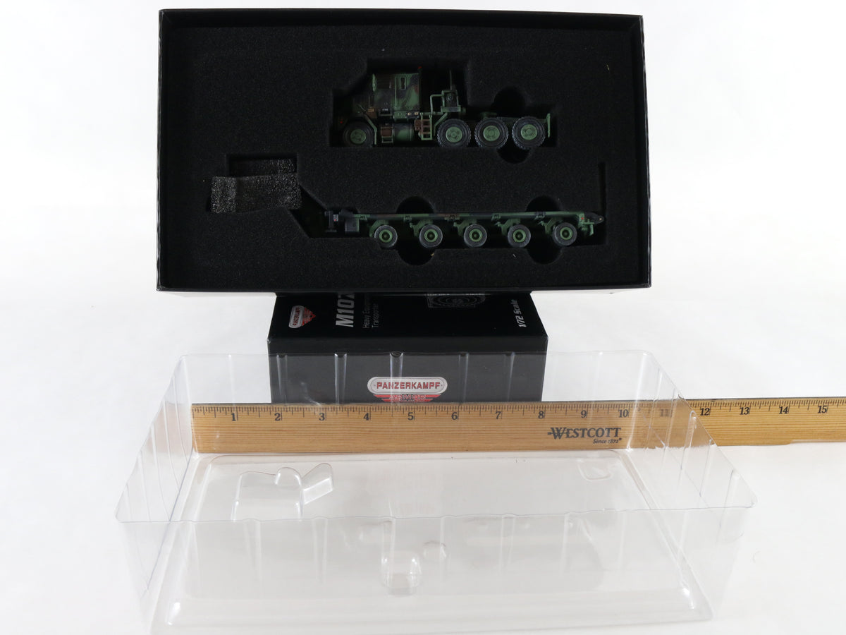 M1070 Heavy Equipment Transporter Truck Trailer Oshkosh Panzerkampf 1:72 Vehicle