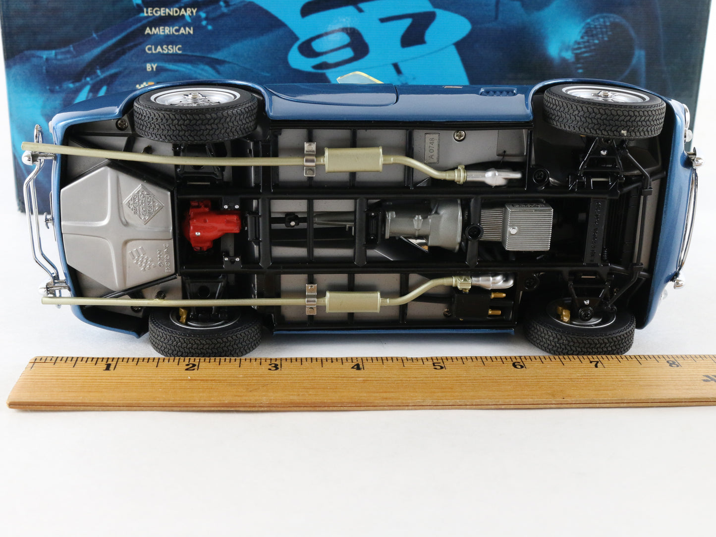 1963 Shelby Cobra 289 Blue Convertible Racing Legends Exoto 1:18 Model Car
