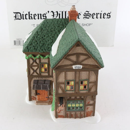 Dept 56 Dickens Heritage Village T Puddlewick Spectacle Shop Christmas 58331