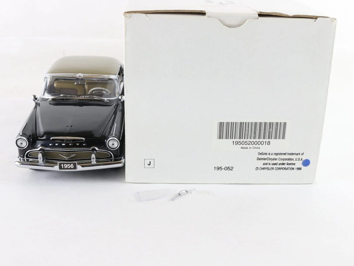 1956 Desoto Adventurer Black Gold Danbury Mint 1:24 Diecast Model Car