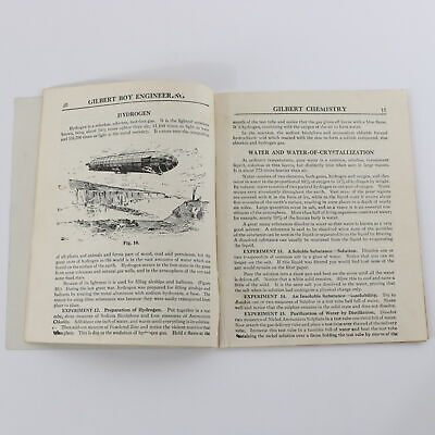 Gilbert Chemistry Ac Gilbert Childrens Instruction Book 1922