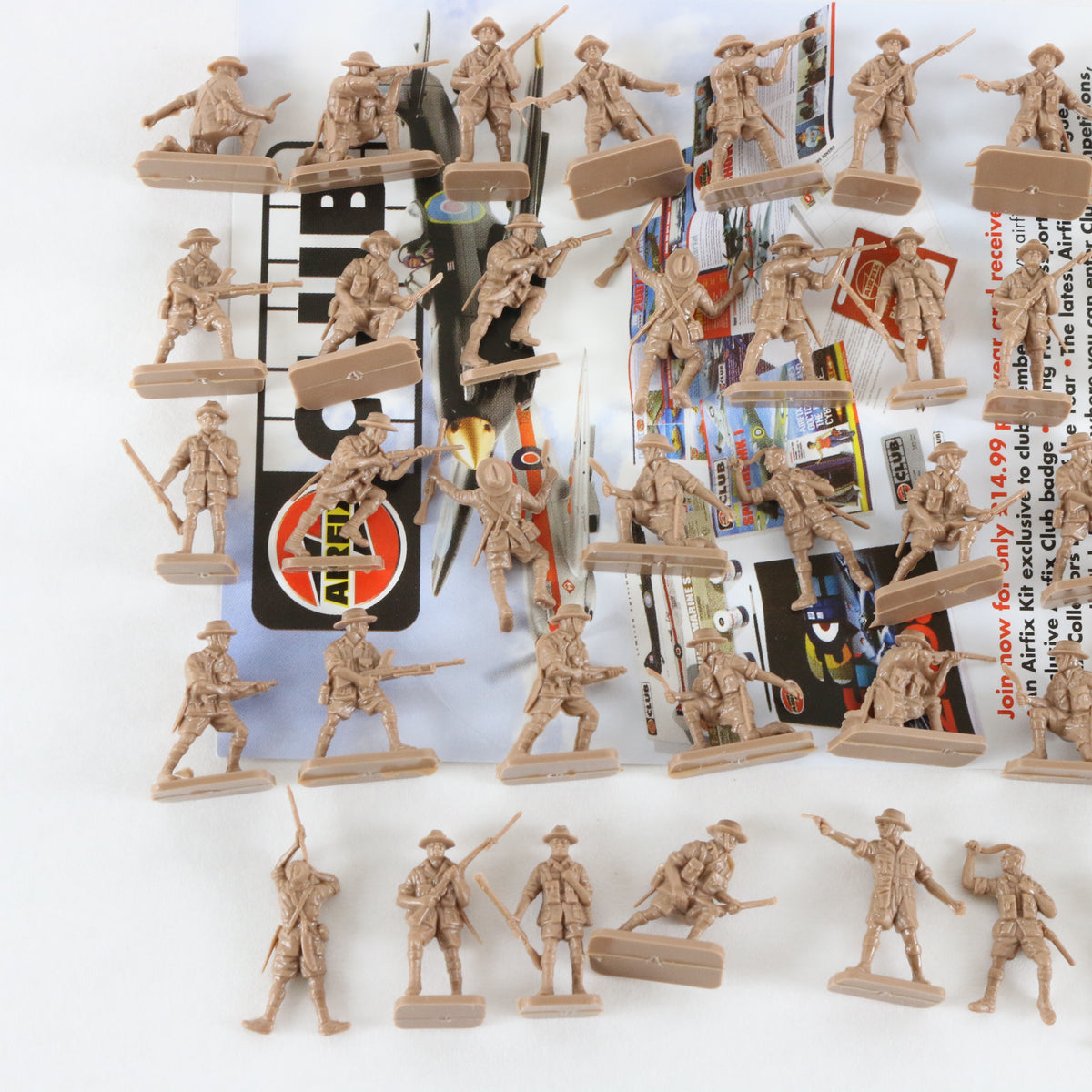 British Indian Gurkhas Soldiers WW2 Airfix 1:72 A01754 Plastic Model Figures