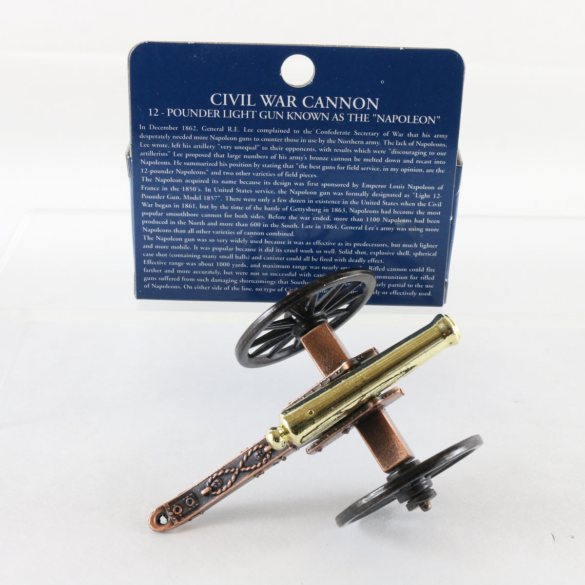 1857 Napoleon Cannon American Civil War Americana Metal Artillery Model