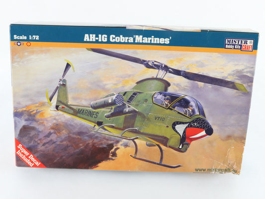 AH-1G Cobra Helicopter Marines Bell Mister Craft 1:72 020347 Military Kit