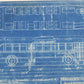 Milwaukee Electric Plan Elevation St Louis TRS 80-123 Trolley Blueprint 1949 11"