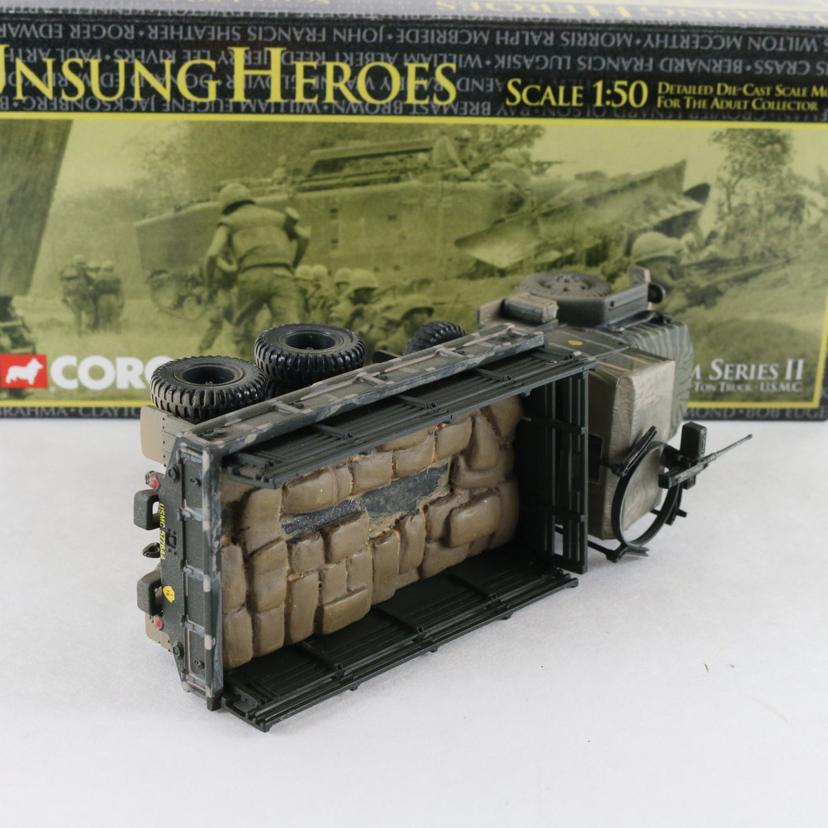 M35A1 Deuce & A Half 2.5 Ton Truck USMC Corgi 1:50 50204 Metal Military Vehicle