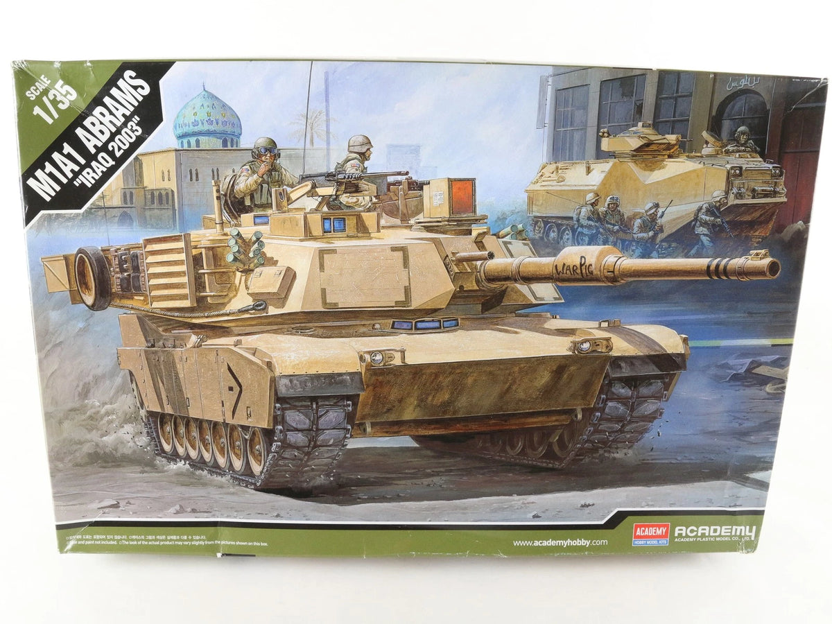 M1A1 Abrams Battle Tank Iraq 2003 GD Academy 1:35 13202 Military Kit