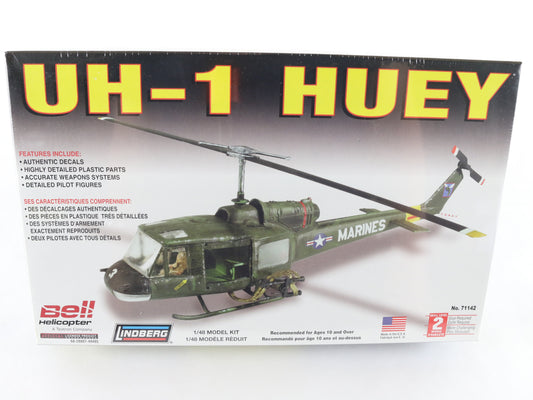 UH-1 Huey Helicopter Bell Lindberg 1:48 71142 Sealed Military Kit