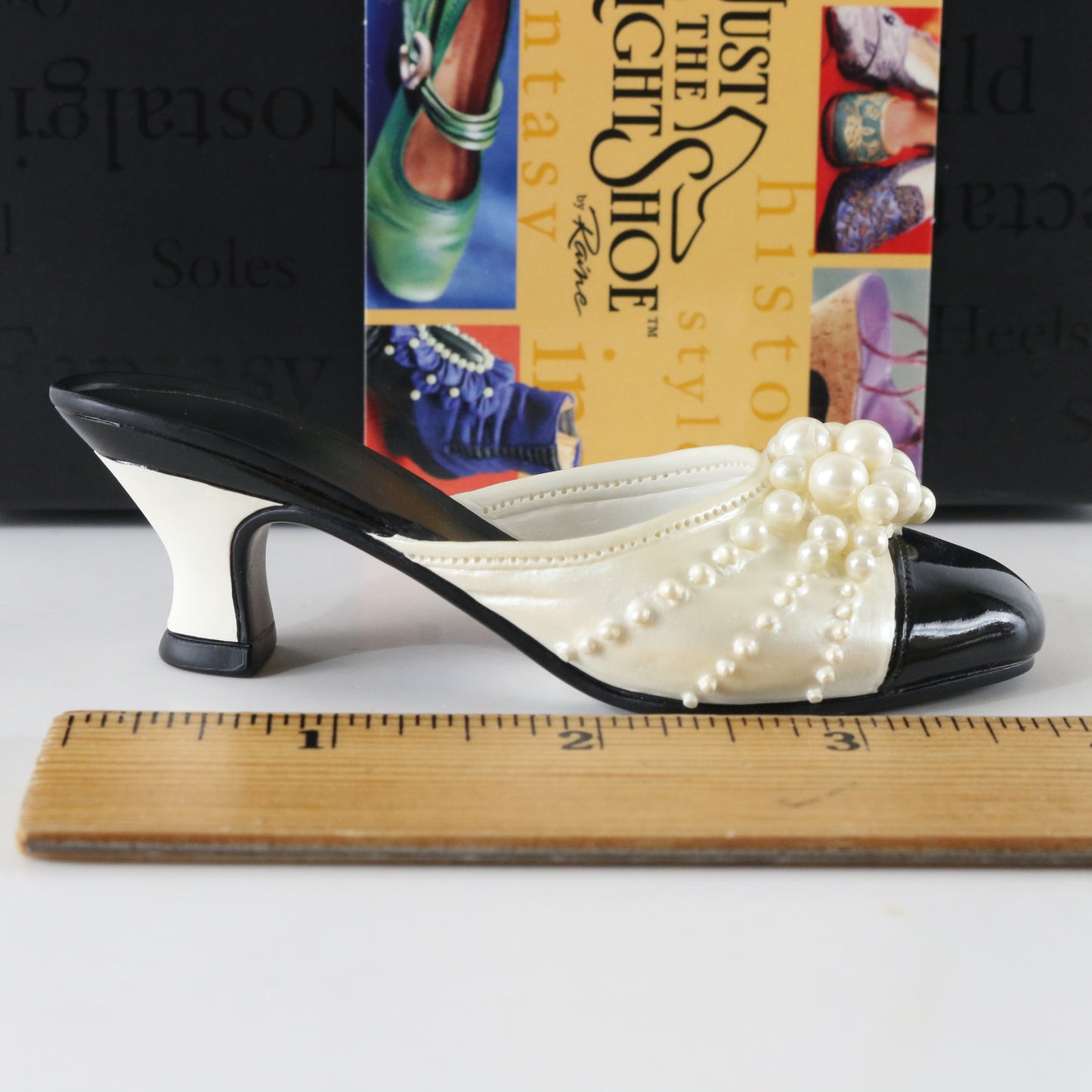 Just The Right Shoe Pearl Mule Slipper Raine Willitts Resin Shoe 25010