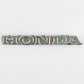  Honda Motorcycle Gas Tank Silver Black Emblem Badge 6.75"