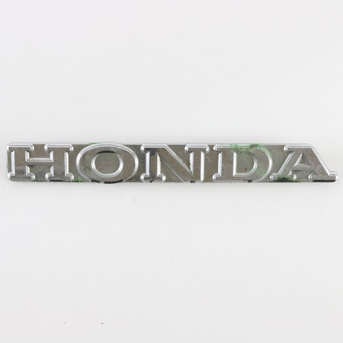  Honda Motorcycle Gas Tank Silver Black Emblem Badge 6.75"