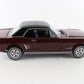 1966 Ford Mustang Hardtop Maroon & Black Danbury Mint 1:24 Model Car