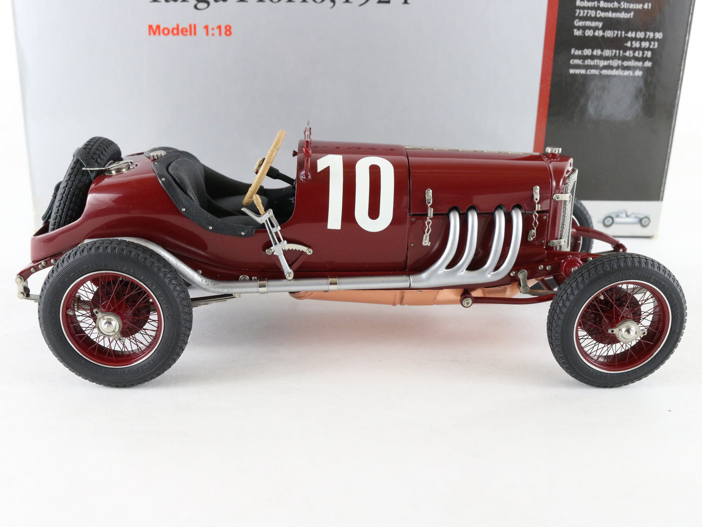 1924 Mercedes Targa Florio Rennwagen #10 Red CMC 1:18 M-048 Model Car