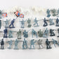 Lot Of 46 Union Soldiers Horses Civil War Marx 54mm 1:32 Blue Plastic Figures