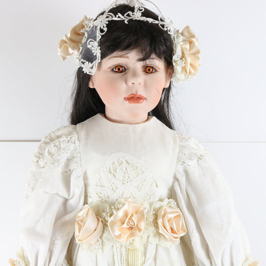 Theodora Fayzah Spanos Imperial Gem Designer Guild 31" Porcelain Doll 417/2000