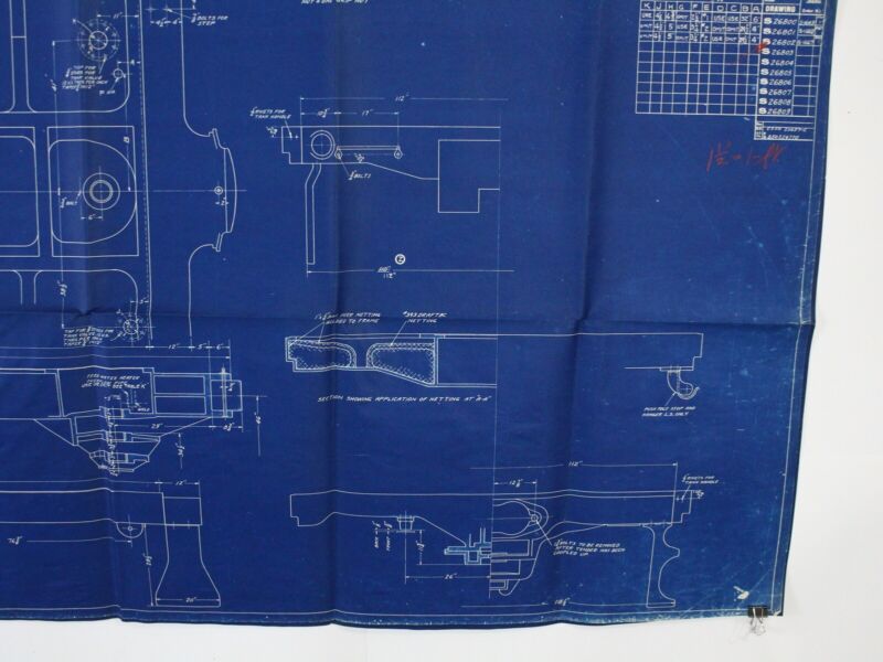 American Locomotive Company 850S26800 Train Blueprint Tender Frame 83"