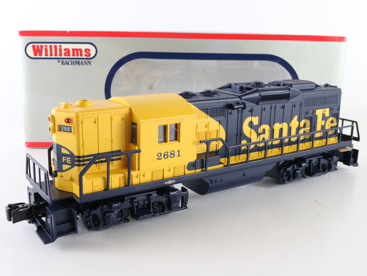 Williams O Santa Fe 2681 Blue Yellow GP9 Diesel Locomotive
