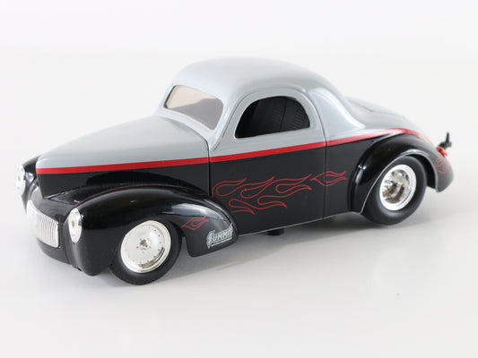 1940s Street Rod Willys Black & Gray Liberty Classics Model Car Bank 1:25