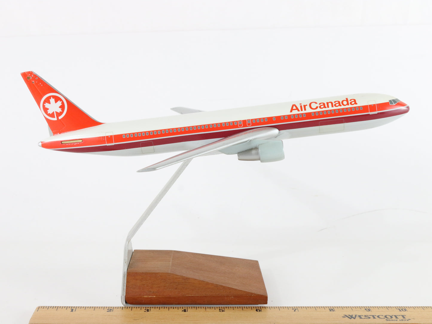 Air Canada Orange & White Commercial Jet 767 Space Models 10.75"