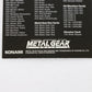 Metal Gear Solid Trading Card Liquid Snake Checklist Konami Playstation