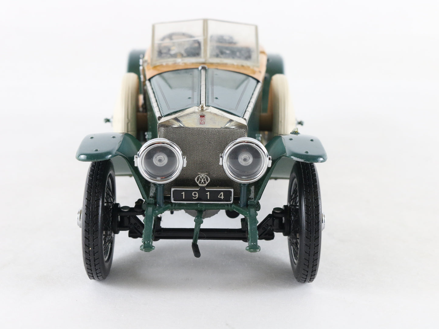 1914 Rolls Royce Silver Ghost Woody Green Franklin Mint 1:24 Model Car
