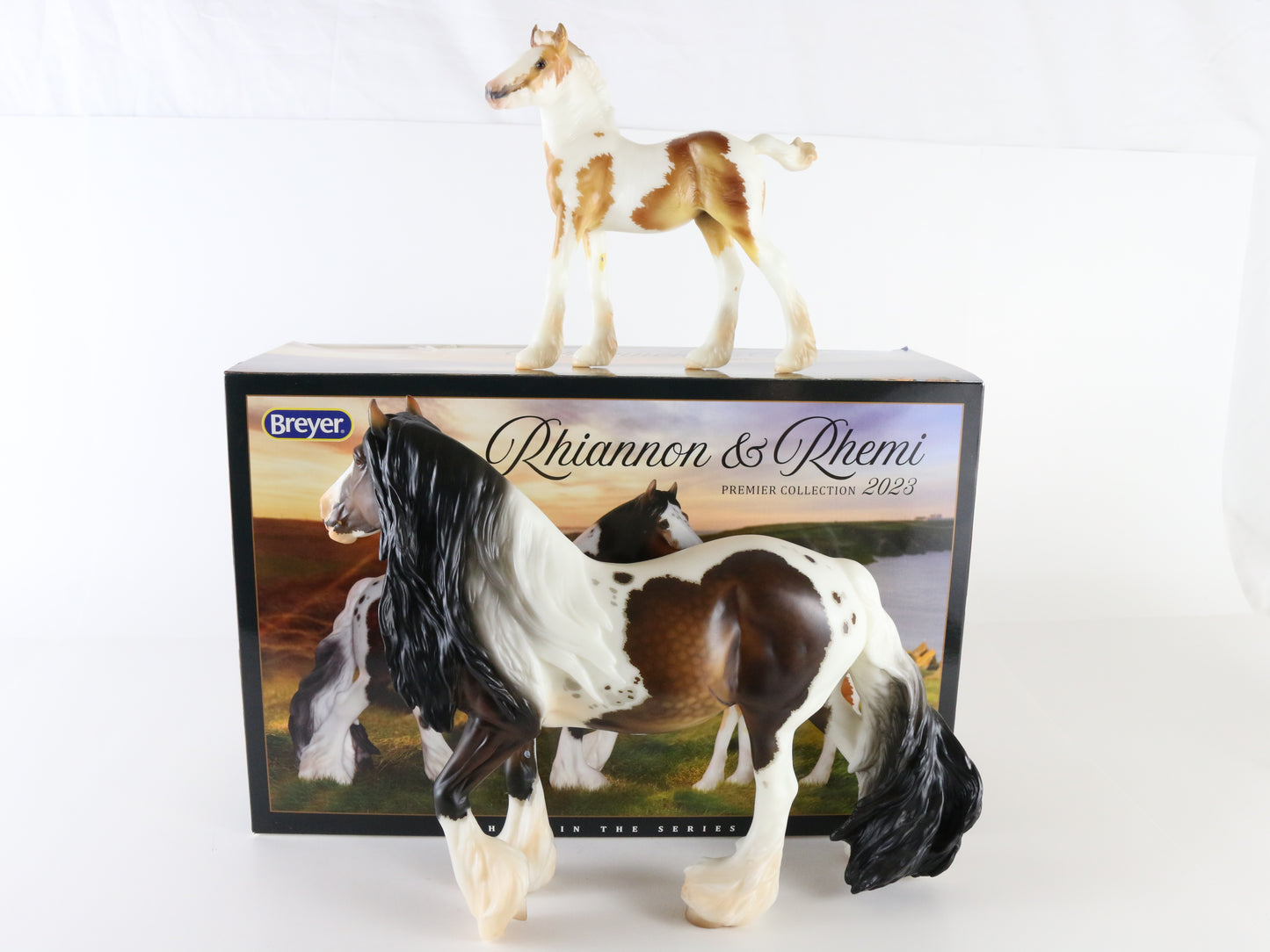 Breyer Rhiannon & Rhemi Vanner Mare & Foal Premier Collection W/ Box Bag & COA