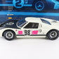 1966 Ford GT40 MK2 #98 White & Black Racing Legends Exoto 1:18 Metal Model Car