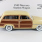 1949 Mercury Station Wagon Yellow Wood Panel Danbury Mint 1:24 Diecast Model