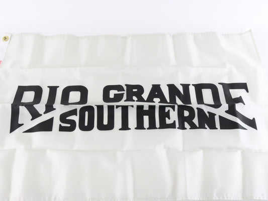 Rio Grande Southern RGS Gray Black Nylon Train Flag 2x3 Perma-nyl USA