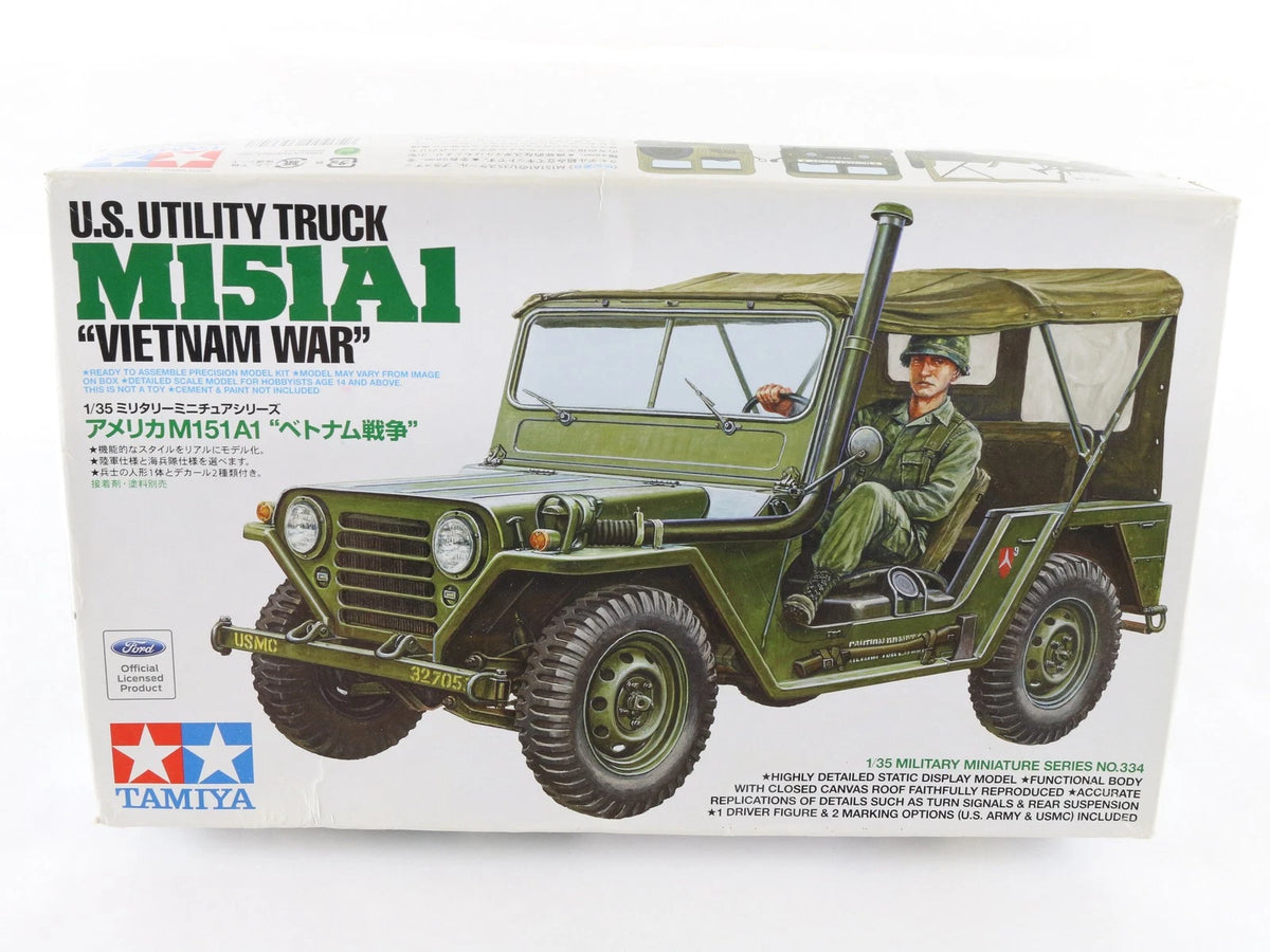 M151A1 US Utility Truck Vietnam War Ford Tamiya 1:35 35334 1800 Military Kit