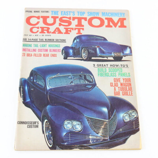 Custom Craft Making Tail Light Housing July 1963 Number 24