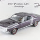 1967 Pontiac GTO Hardtop Plum Mist Purple Danbury Mint 1:24 Diecast 