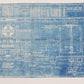 Santa Fe Refrigerator Car Lettering Train Blueprint 17-c 1825 Feb 26 1926 41.75"