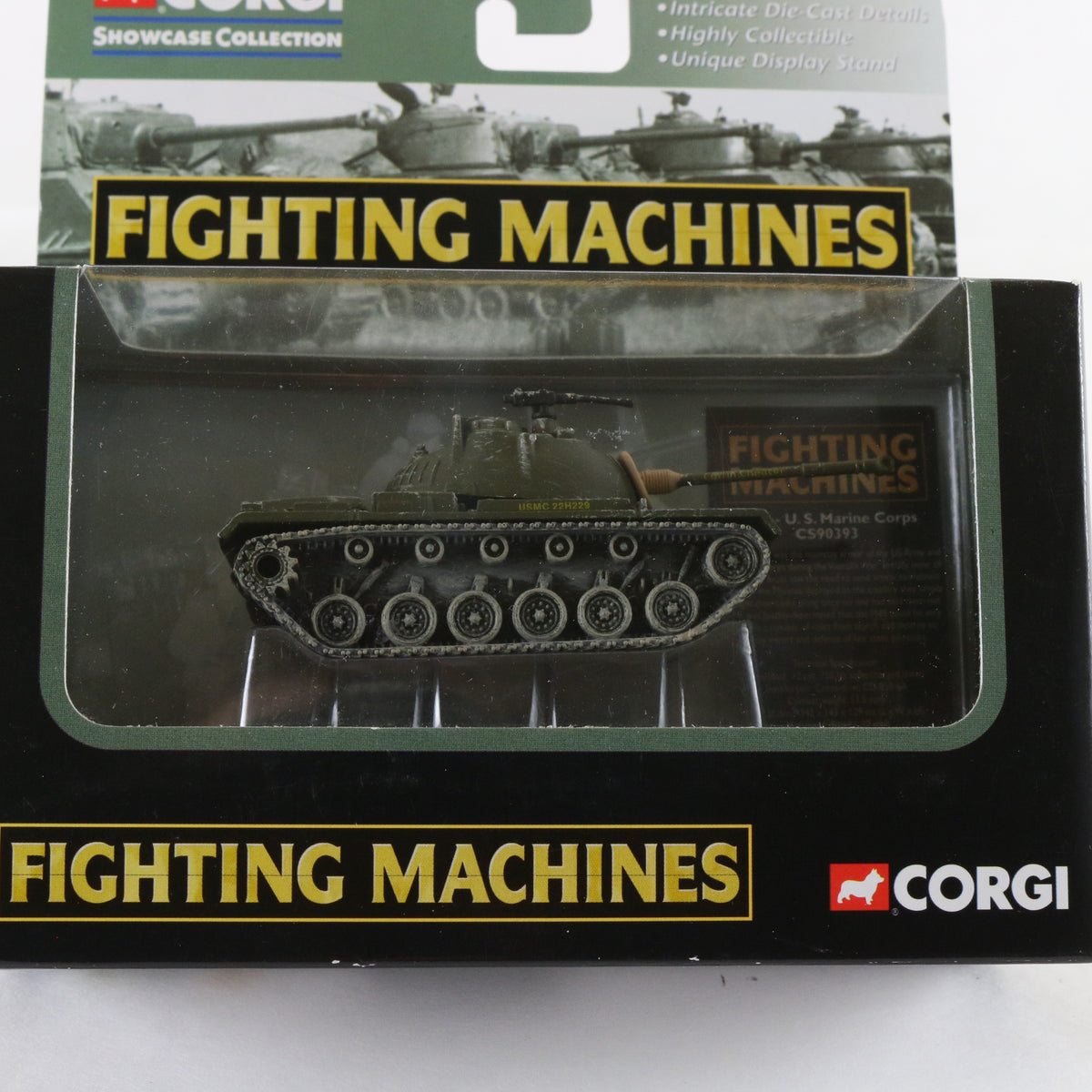 M-48 Tank US Marine Corps Fighting Machines Corgi CS90393 Metal Military Vehicle
