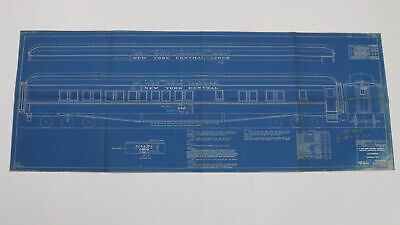 NYC dining car lettering blueprint 1905