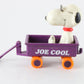 Snoopy Joe Cool Peanuts Mini Wagon Aviva United Feature Syndicate 2.5"