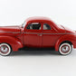 1940 Ford Deluxe Coupe Red Danbury Mint 1:24 Model Car