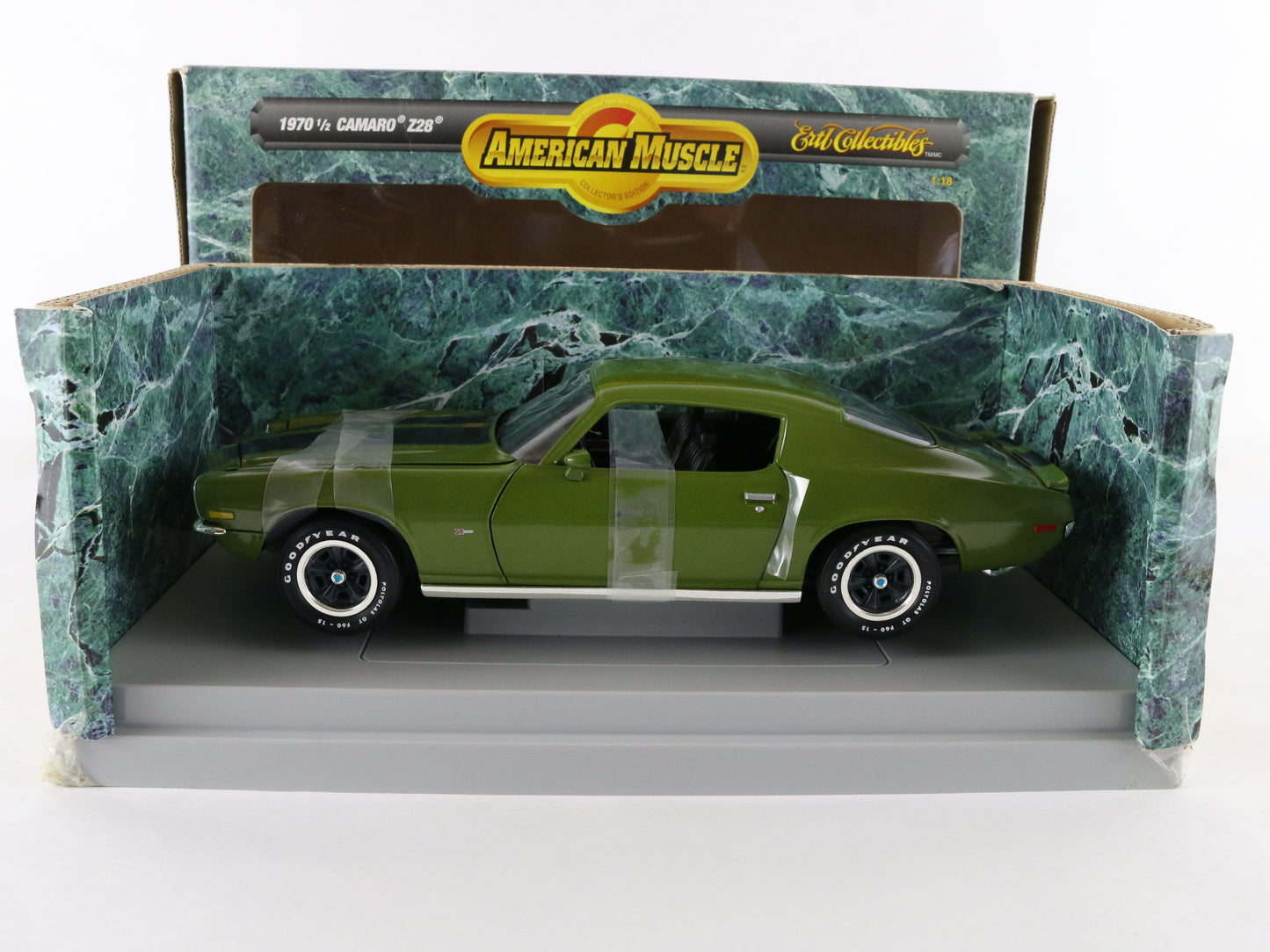 1970 1/2 Chevy Camaro Z28 Green American Muscle ERTL 1:18 Model Car 7128