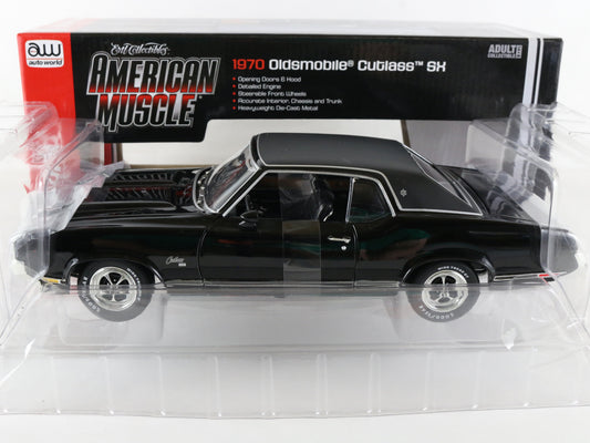 1970 Oldsmobile Cutlass SX Black Auto World ERTL 1:18 Diecast Amm977/06
