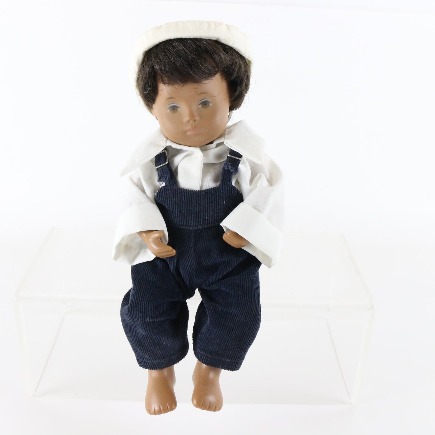 Vintage Sasha Baby Denim Overalls & Hat 11" Doll