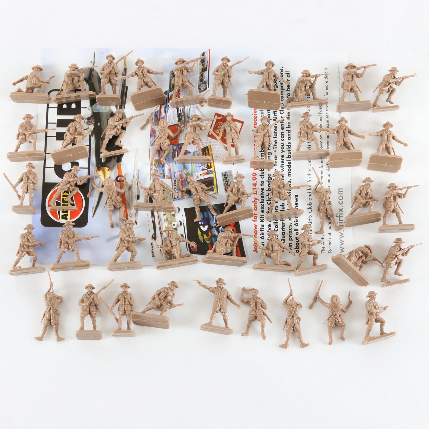 British Indian Gurkhas Soldiers WW2 Airfix 1:72 A01754 Plastic Model Figures