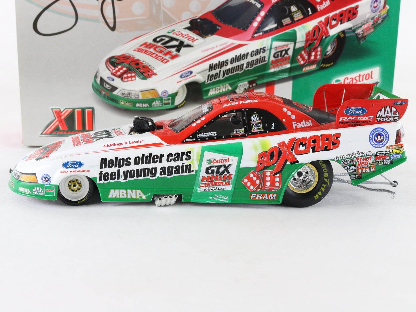 2003 Mustang Funny Car John Force Castrol GTX Action 1:24 1 Of 9518 104602