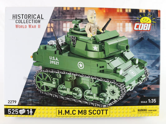 H.M.C. M8 Scott Us Self Propelled Howitzer WW2 Historical Cobi 1:35 2279