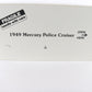 1949 Mercury Police Cruiser Black White Danbury Mint 1:24 Diecast Model Car