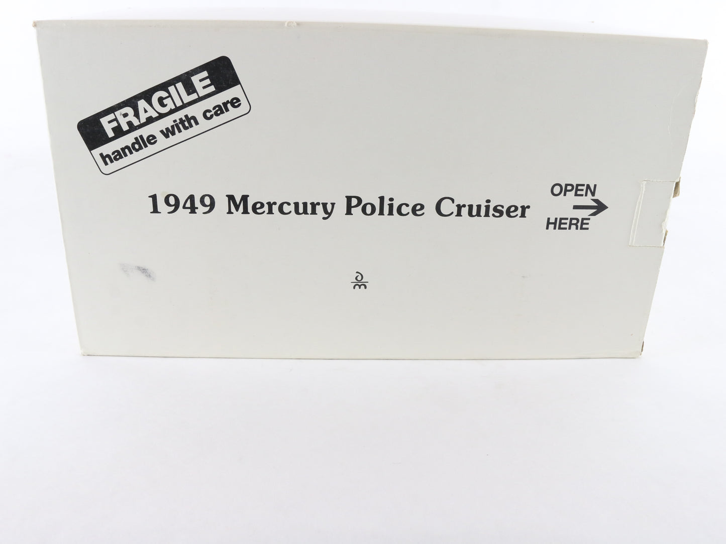 1949 Mercury Police Cruiser Black White Danbury Mint 1:24 Diecast Model Car